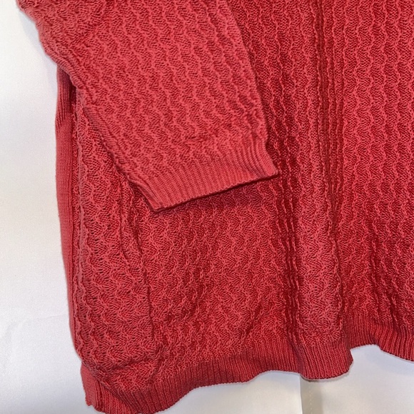 {Croft & Barrow} Scoop Neck Pink Knit Sweater - Picture 7 of 8